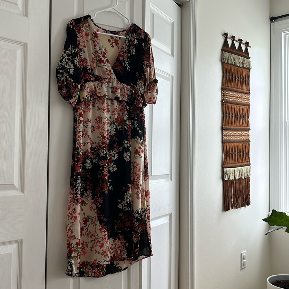 Zara Floral Midi Dress